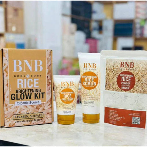 BNB Whitening Rice Glow Kit