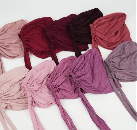 Plain Muslim Headscarf Inner Hijab Caps Full Coverage