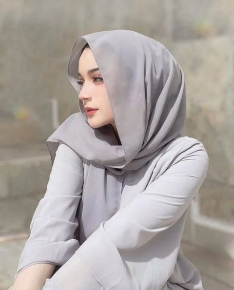 Luxury Chiffon Georgette Hijab Scarf for Women Lightweight and Breathable 70x29