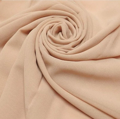 Luxury Chiffon Georgette Hijab Scarf for Women Lightweight and Breathable 70x29