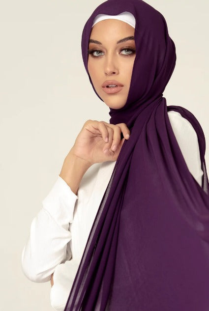 Plain Georgette Hijab