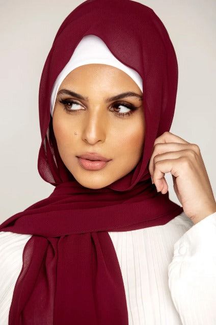 Plain Georgette Hijab