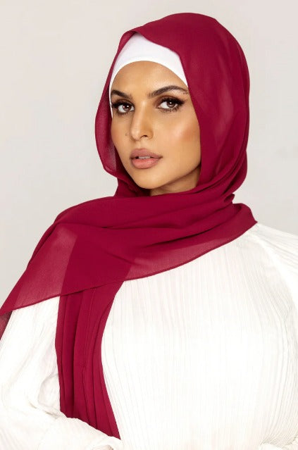 Plain Georgette Hijab